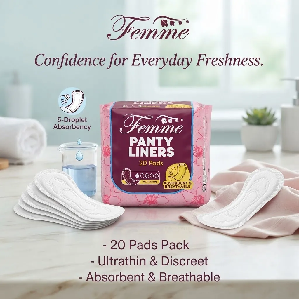 FEMME LONG PANTYLINERS 20'S