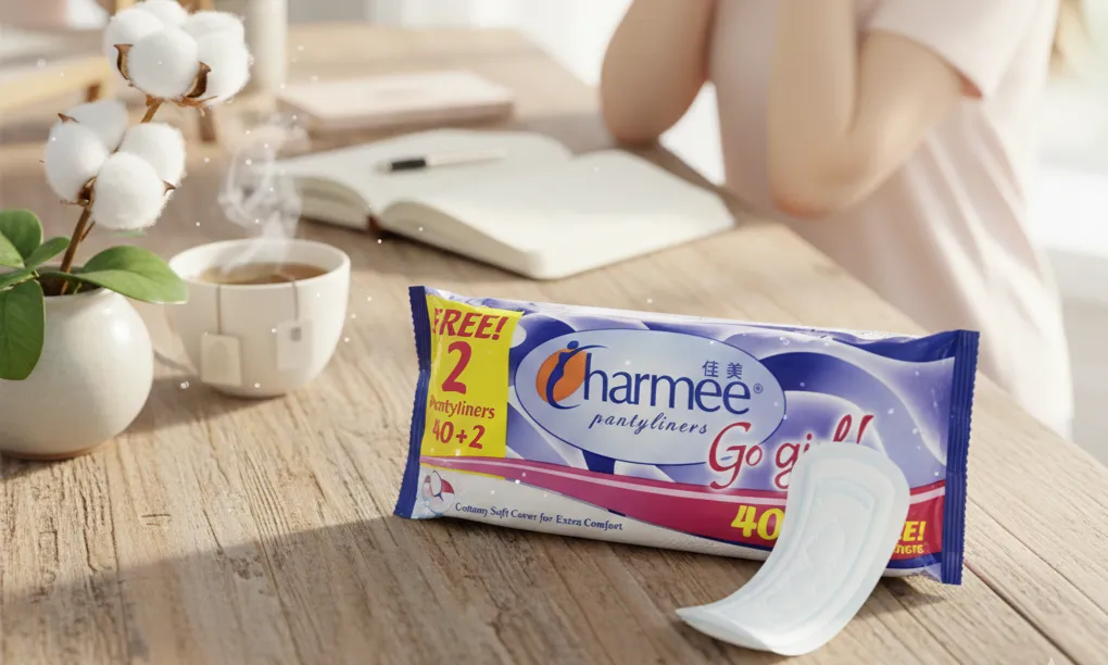 CHARMEE GO GIRL PANTYLINERS 40+2'S