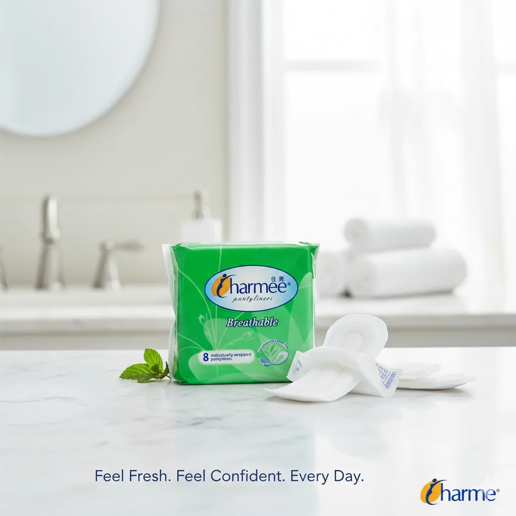 CHARMEE PANTYLINERS BREATHABLE GREEN 8'S