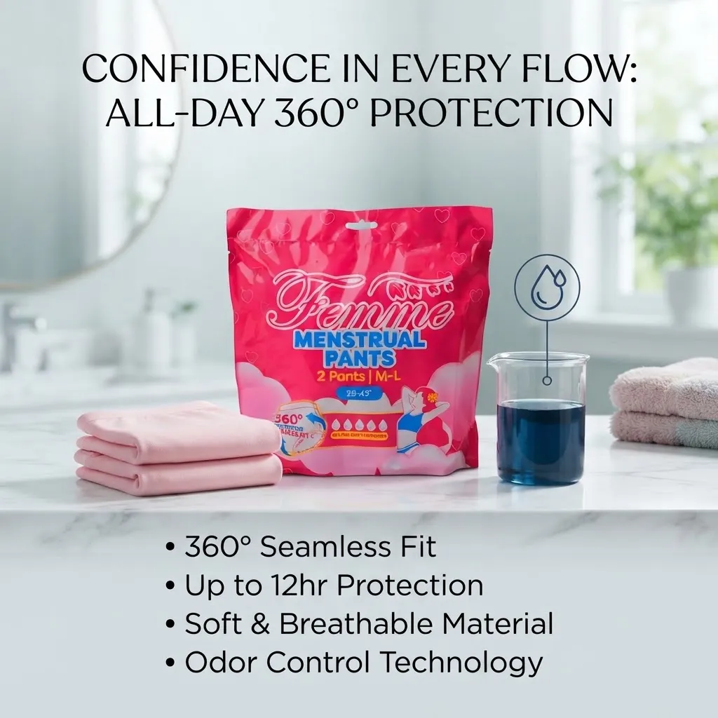 FEMME MENSTRUAL PANTS M-L 5'S