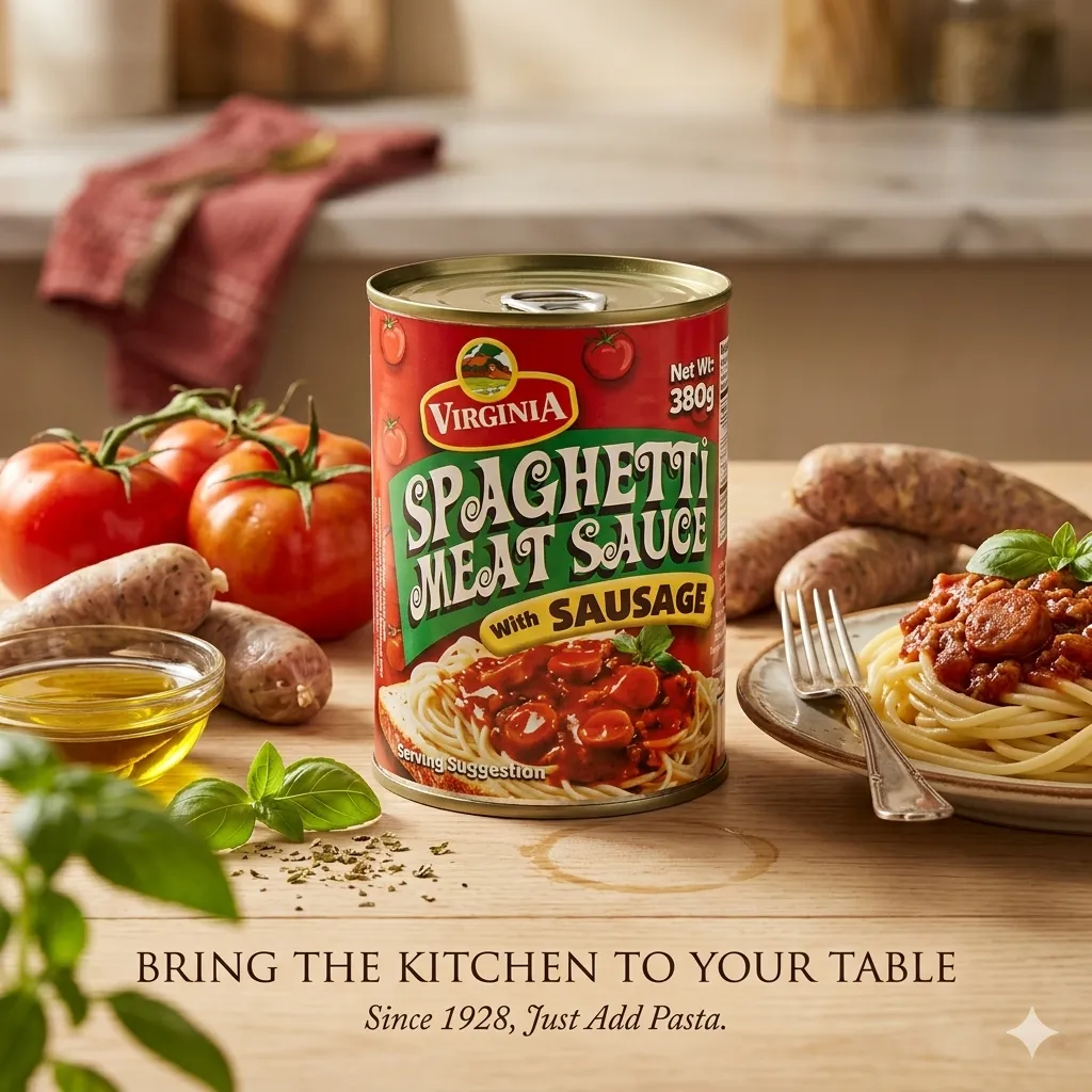 VIRGINIA SPAG MEAT SAUCE SAUSAGE 380G