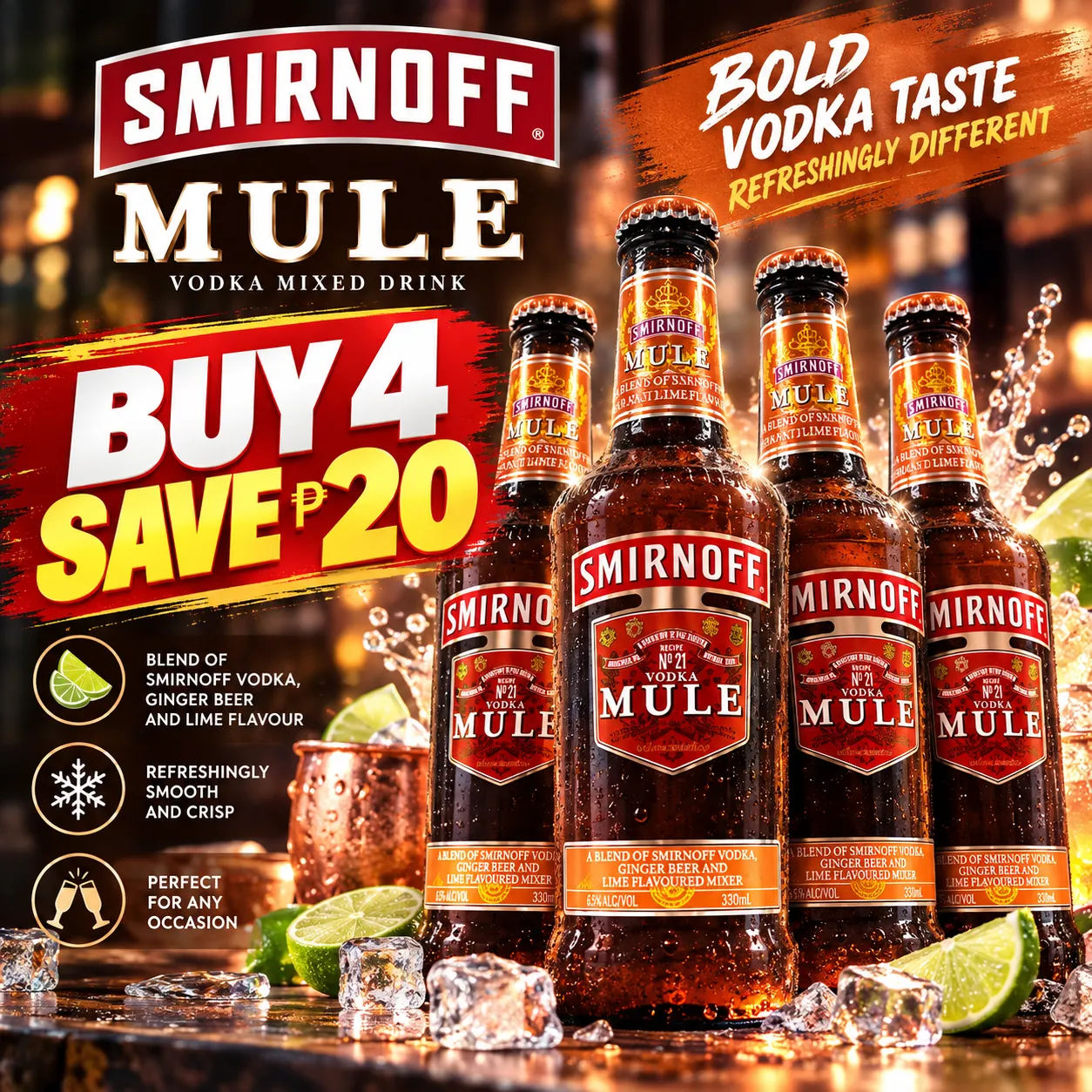 SMIRNOFF MULE BUY 4 SAVE 20