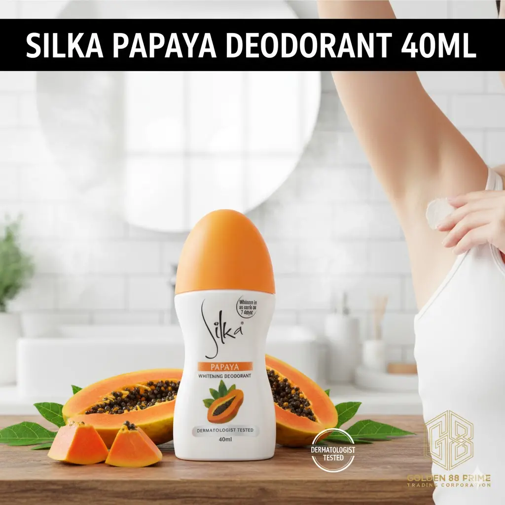 SILKA DEODORANT PAPAYA 40ML 72'S