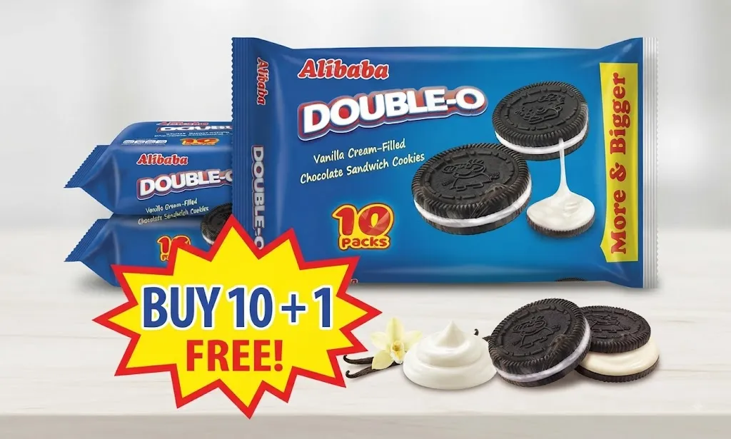 ALIBABA DOUBLE-O VANILLA COOKIES 10+1