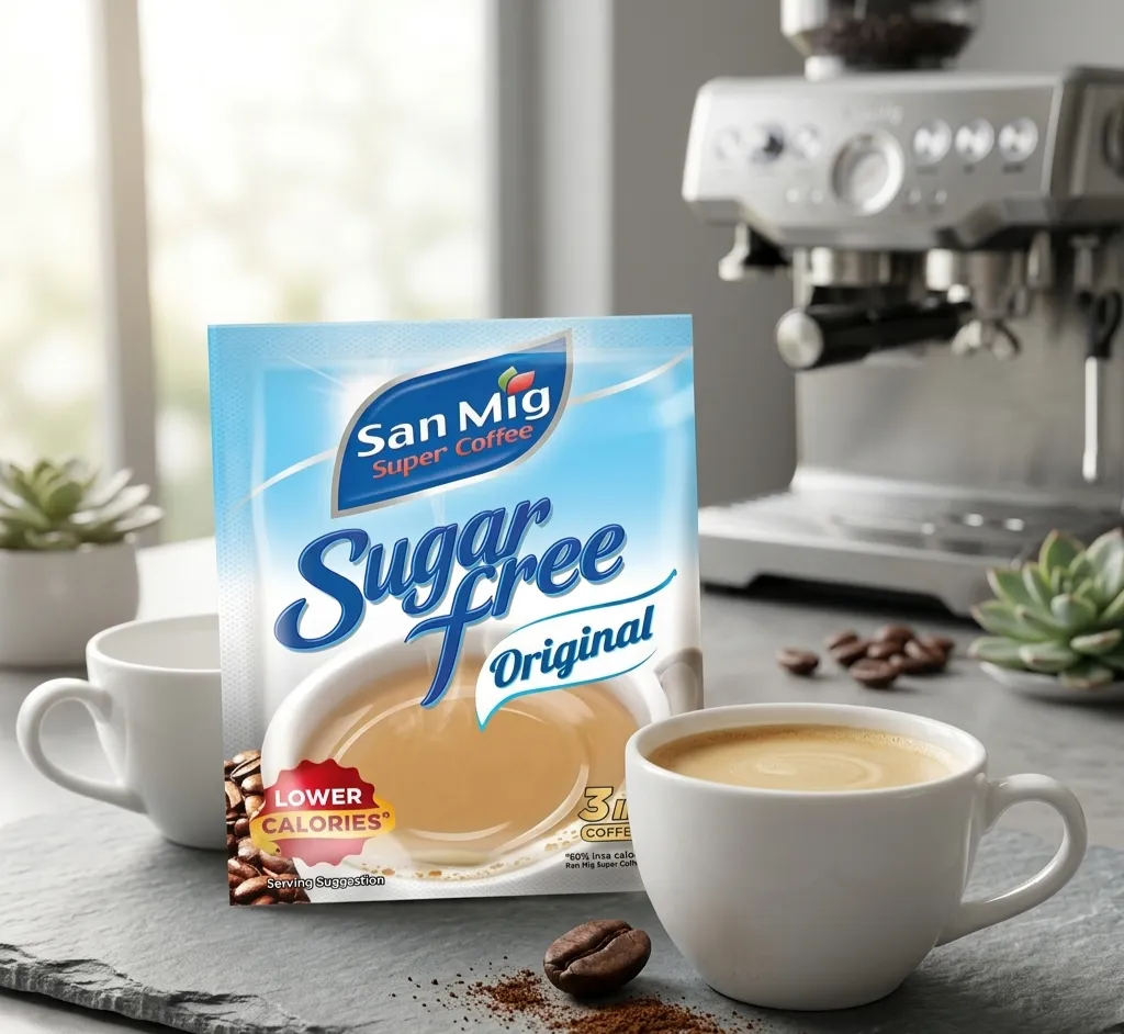 SAN MIG COFFEE SUGAR FREE ORIGINAL 7GXBUY 30+10