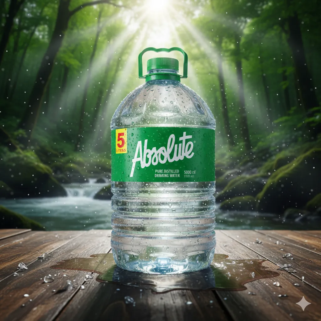 ABSOLUTE PURE DISTILLED WATER 5L