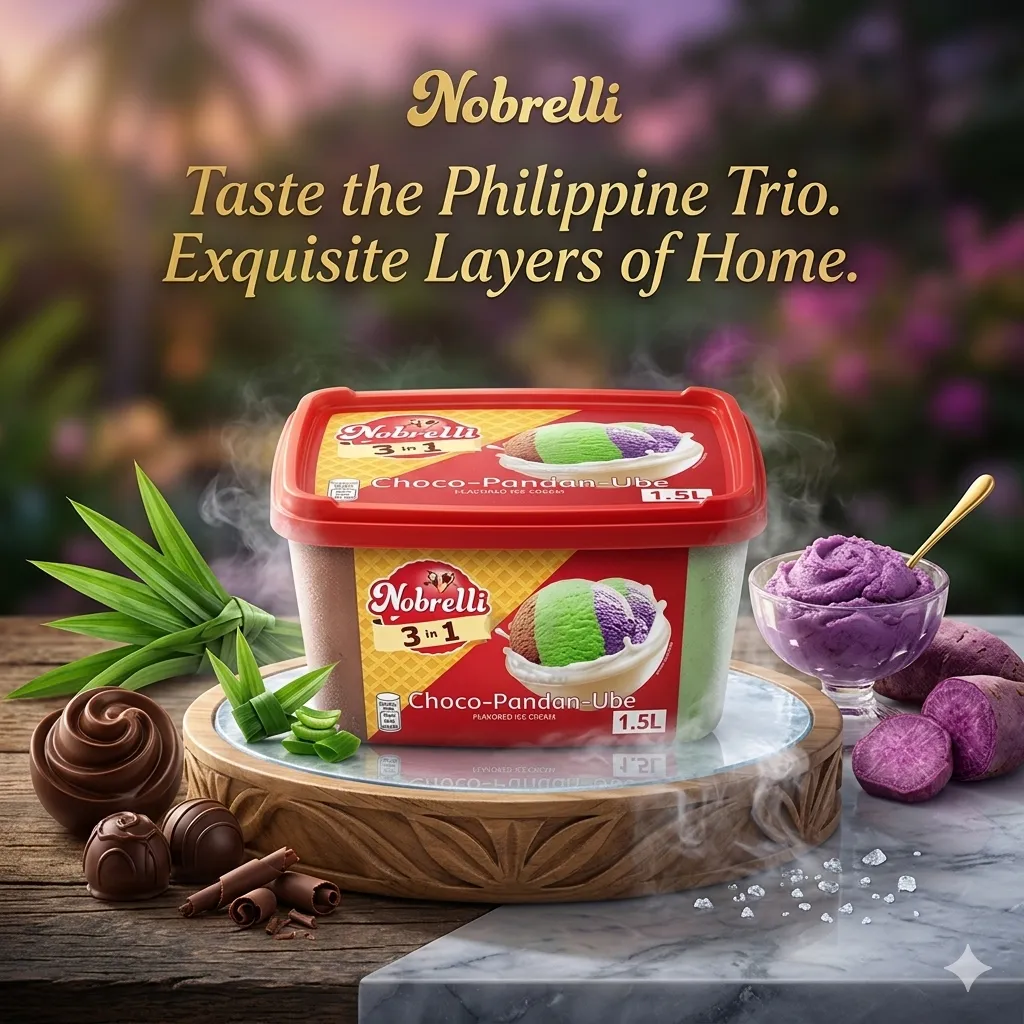 NOB 3-IN-1 CHOCO PANDAN UBE 1.5L