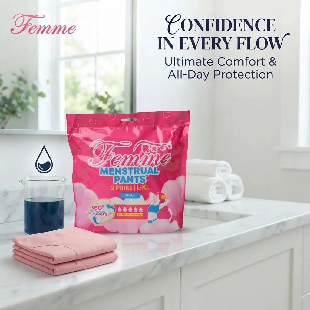 FEMME MENSTRUAL PANTS L-XL 5'S