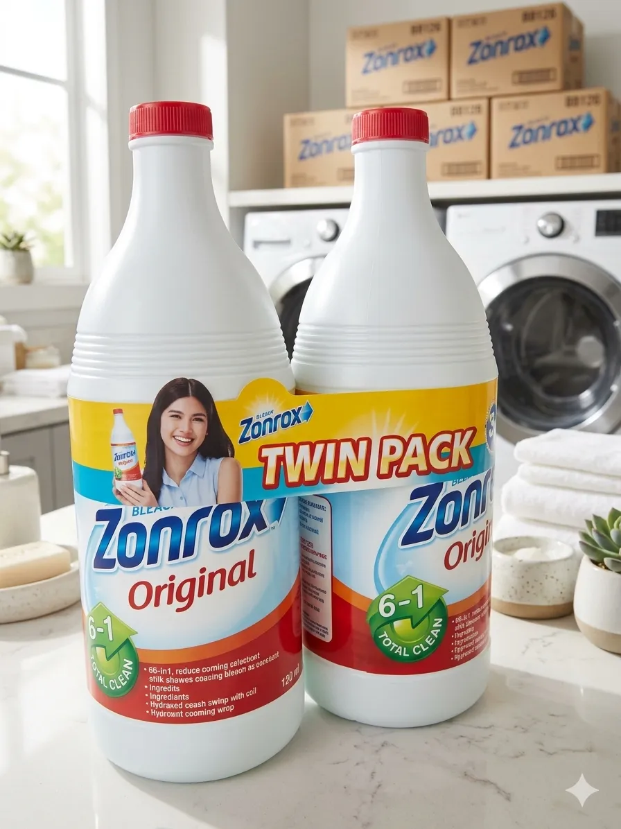 ZONROX BLEACH 1L TWIN PACK SAVE 8