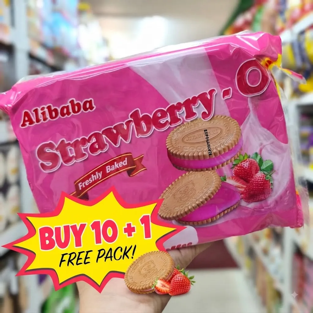 ALIBABA STRAWBERRY-O COOKIES 10+1