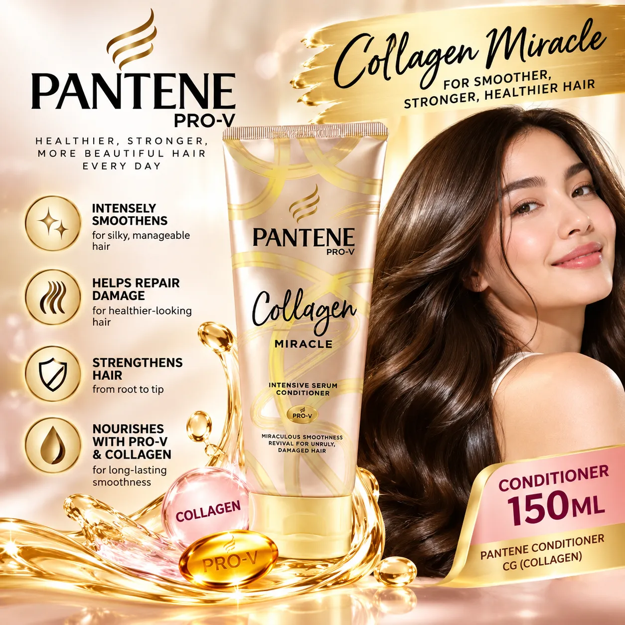 PANTENE CONDITIONER 150ML CG (COLLAGEN)