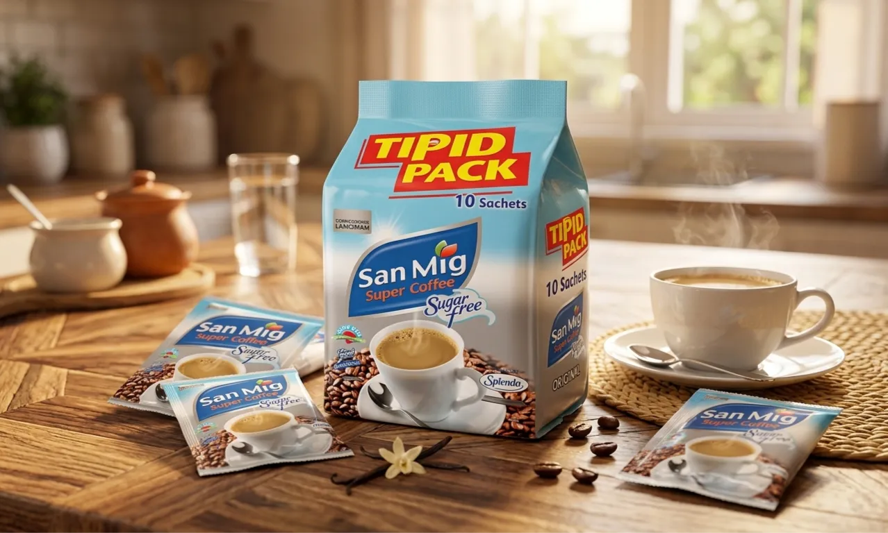 SAN MIG COFFEE SUGAR FREE ORIG. TIPID PACK 10'S 7G
