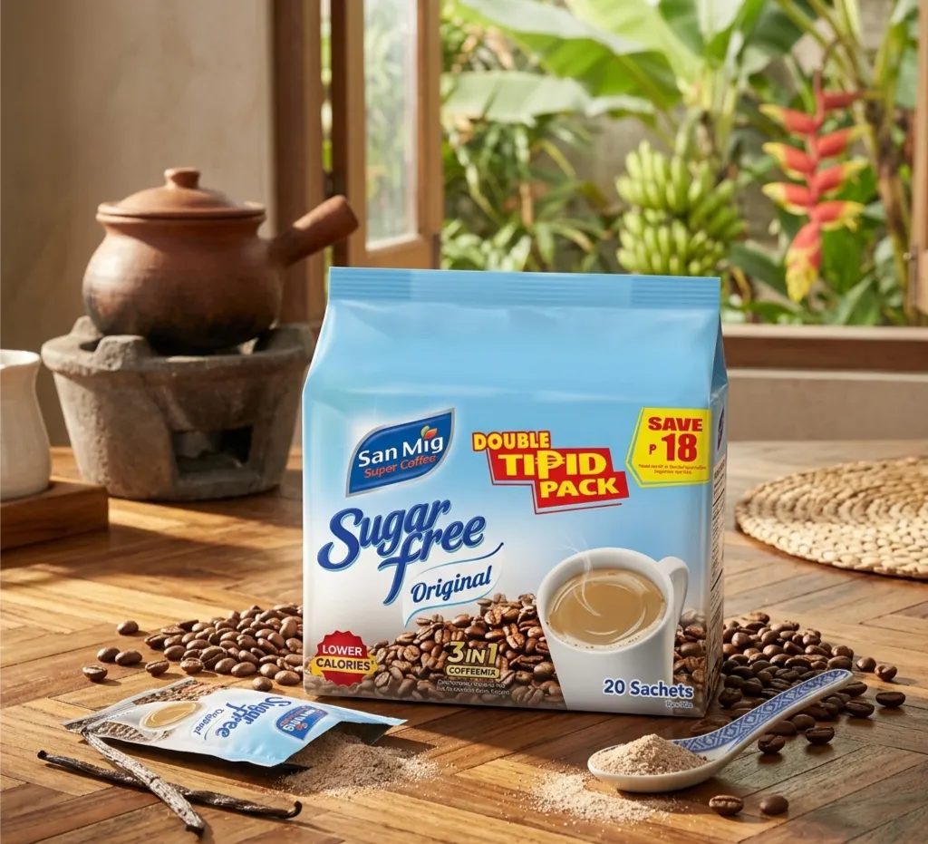 SAN MIG COFFEE SUGAR FREE ORIGINAL TIPID PACK 20'S SAVE 18