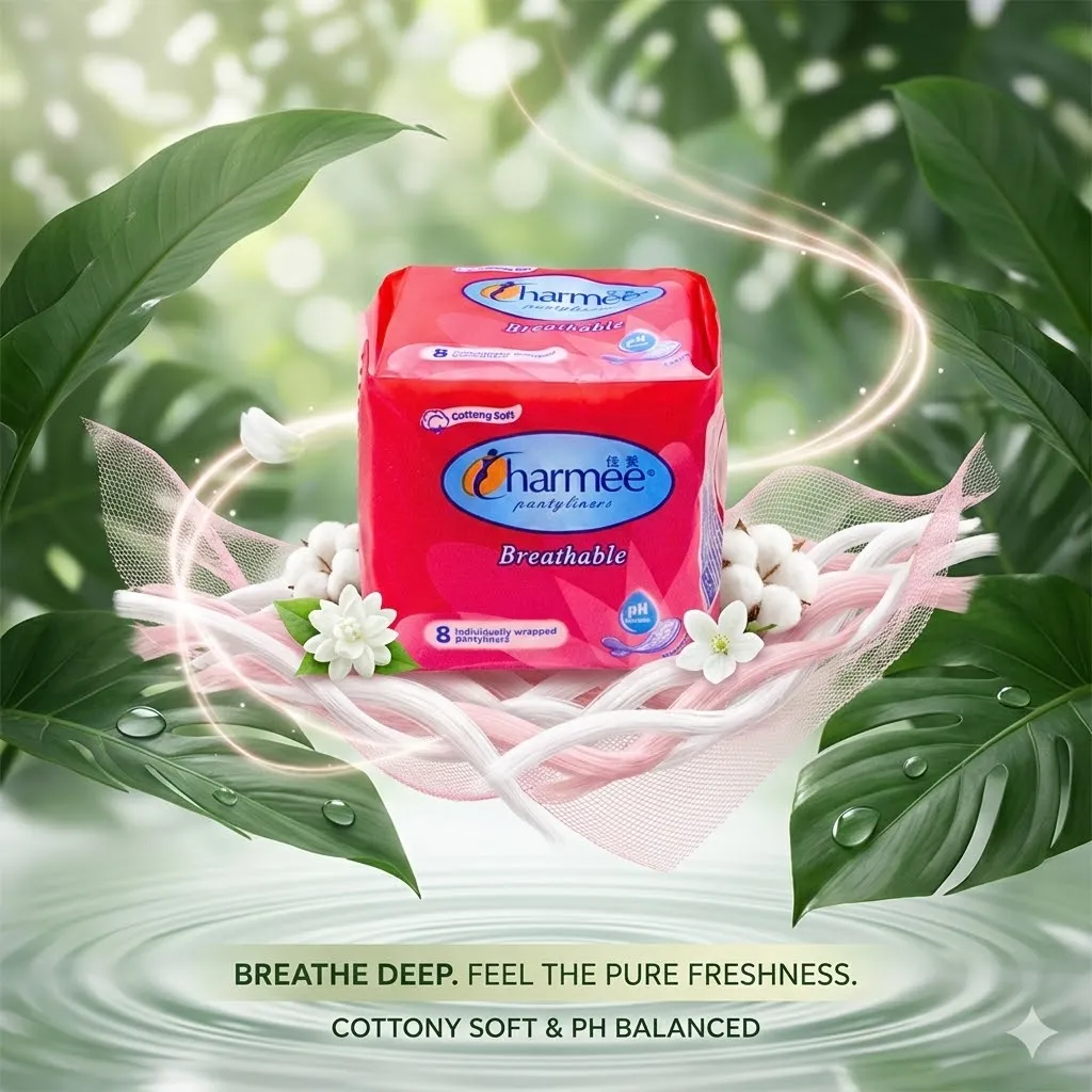 CHARMEE PANTYLINERS BREATHABLE RED 8'S