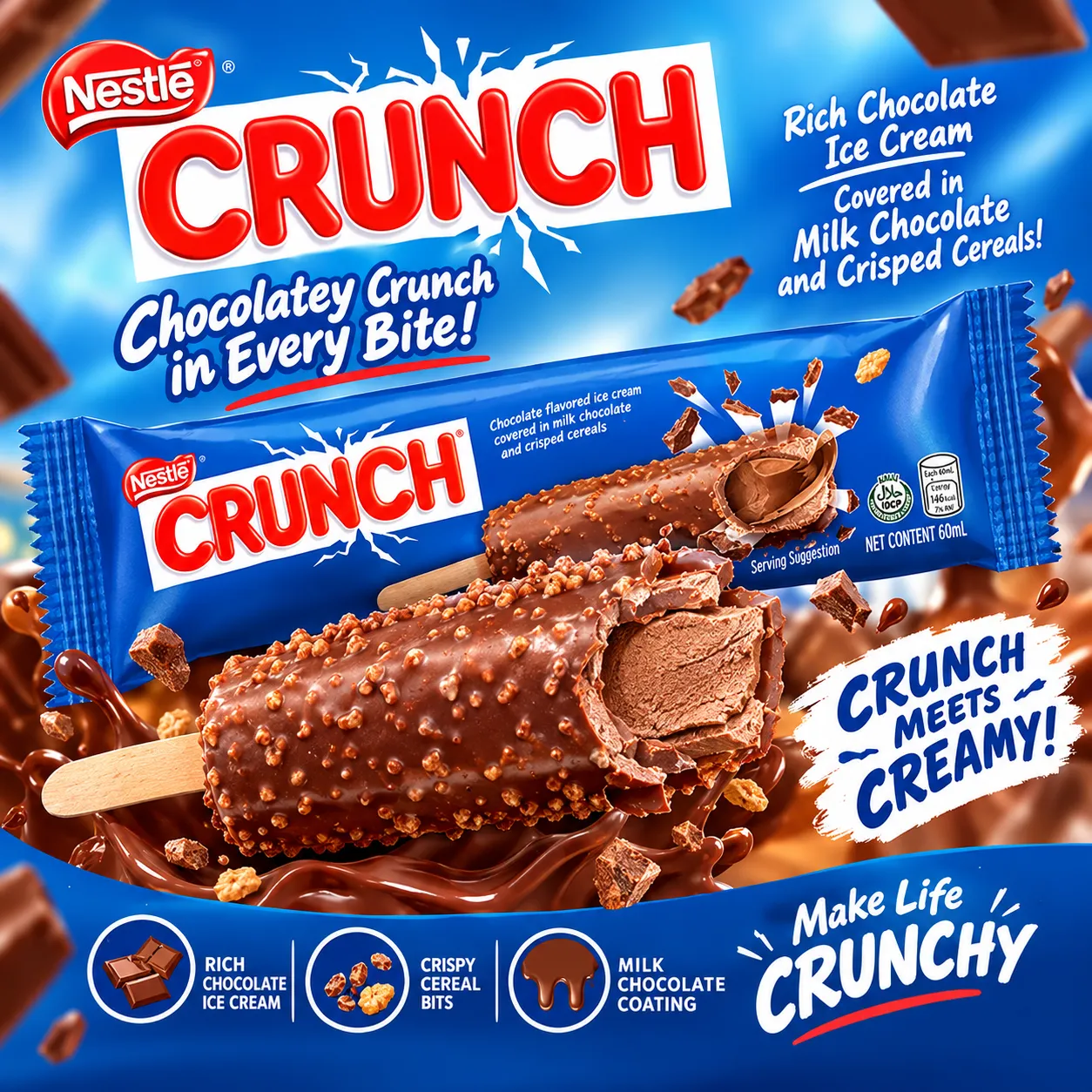 CRUNCH STICK CHOCO 60ML