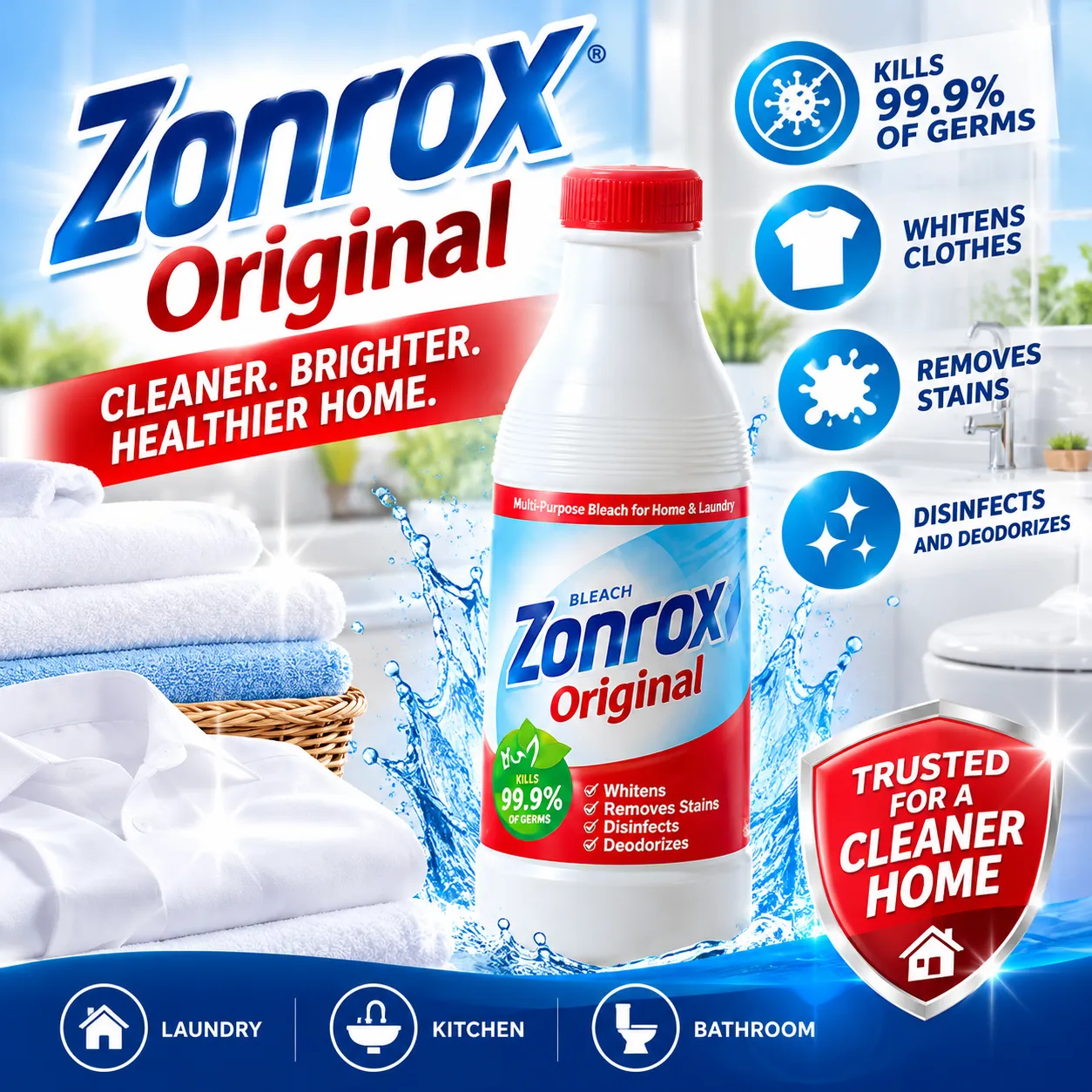 ZONROX ORIGINAL 250ML BUY 5 GET 1 FREE