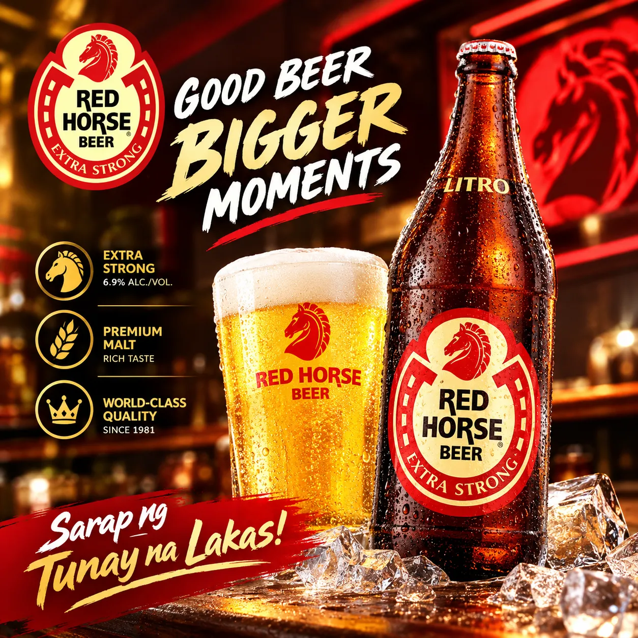 RED HORSE 1000ML