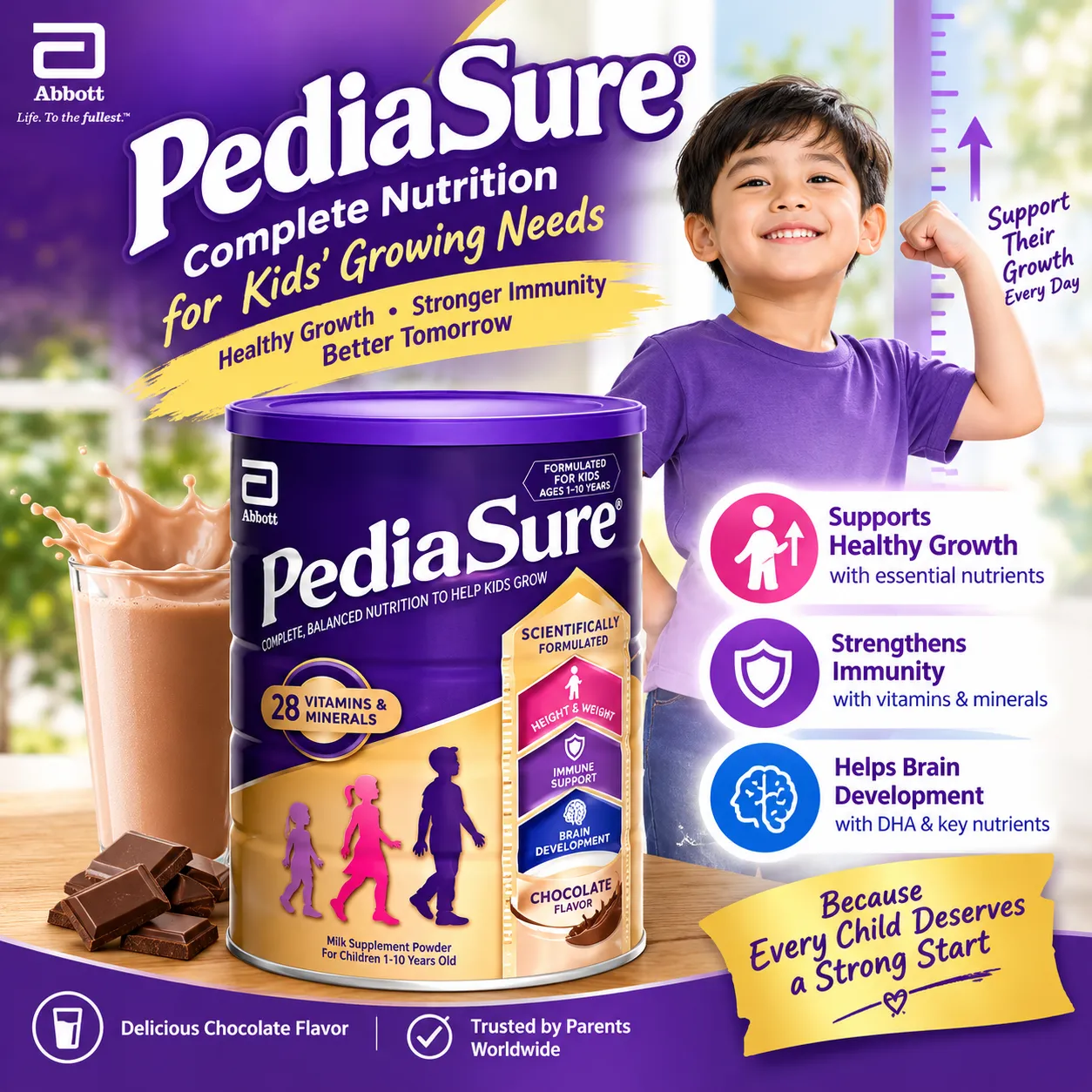 PEDIASURE CHOCOLATE 800G 2X400G
