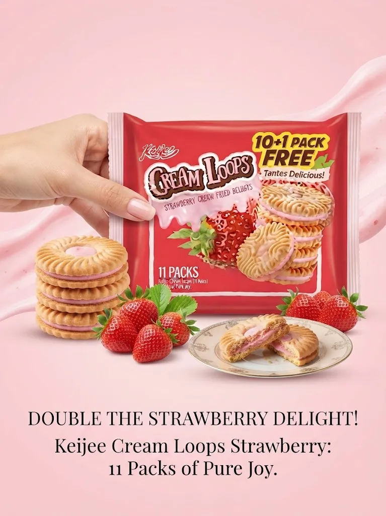 CREAM LOOPS STRAWBERRY 30G